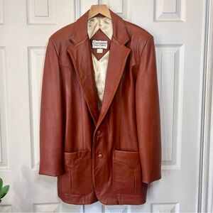 Vintage 1970’s Continental Leather Fashions Size 44L Men’s Leather Jacket